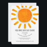 Invitation Sun Shine Kids party<br><div class="desc">Vous êtes notre invitation de fête pour enfants. Pourquoi parce qu'ils sont notre soleil brille et l'inspiration dans la vie.</div>