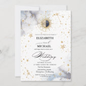 Invitation Sun Stars Celestial Wedding (Devant)