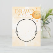Invitation Sun Sunshine Dessinez le jeu du Baby shower (Debout devant)