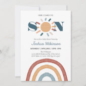 Invitation Sun Voici le baby shower Son (Devant)