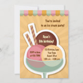 Invitation Sundae (Devant)