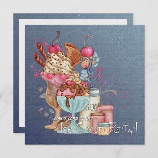 Invitation Sundae Chef (Devant / Derrière)