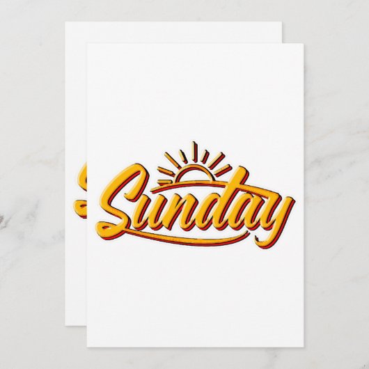 INVITATION SUNDAY BEST SUMMER (Devant / Derrière)