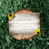 Invitation Sunflower Baby Nom Suggestions Jeu de douche | Ros