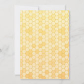 Invitation Sunflower Bee Afro Girl Gender Reveal (Dos)