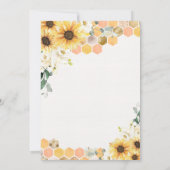 Invitation Sunflower Bee Baby shower Oh Babee Baby shower (Dos)
