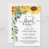 Invitation Sunflower Brunch and Bubbly Bridal Shower (Devant)
