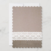 Invitation Sunflower Burlap & Crochet Lace Baby shower (Dos)