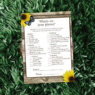 Invitation Sunflower Ce qui se trouve sur votre Baby shower t
