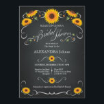 Invitation Sunflower Chalkboard Fête des mariées florale Vint<br><div class="desc">Sunflower Floral Chalkboard Chic Vintage douche nuptiale Invitation modèle. Chalkboard floral douche nuptiale chic invitation vintage. De beaux tournesols et d'élégants ornements rétro font de cette invitation à la douche nuptiale chic et très féminine une invitation unique. Design ©Ruxandra Proksch~Ruxique.</div>