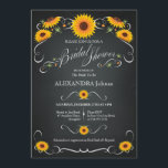 Invitation Sunflower Chalkboard Fête des mariées florale Vint<br><div class="desc">Sunflower Floral Chalkboard Chic Vintage douche nuptiale Invitation modèle. Chalkboard floral douche nuptiale chic invitation vintage. De beaux tournesols et d'élégants ornements rétro font de cette invitation à la douche nuptiale chic et très féminine une invitation unique. Design ©Ruxandra Proksch~Ruxique.</div>