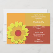 Invitation Sunflower Couleur Bloc de douche nuptiale Invitati (Devant)