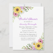 Invitation Sunflower Daisy Boho Garden Bridal Shower (Devant)