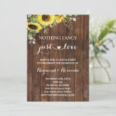 Invitation Sunflower de l'Ouest Rien de fantaisie juste Amour (Debout devant)