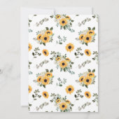 Invitation Sunflower Eucalyptus Greenery Wedding  (Dos)