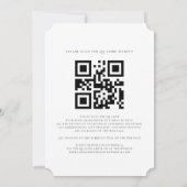 Invitation Sunflower Eucalyptus QR Code All-in-One Mariage (Dos)