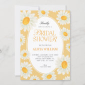 Invitation Sunflower Floral seamless pattern bridal shower (Devant)
