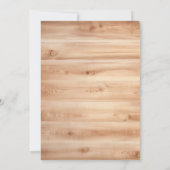 Invitation Sunflower Floral Wood Engagement Party (Dos)