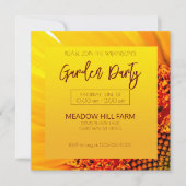 Invitation Sunflower Garden Party (Devant)