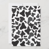 Invitation Sunflower Holy Cow Cow Imprimer Premier anniversai (Dos)