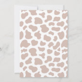 Invitation Sunflower Holy Cow Highland Cow fête d'anniversair (Dos)