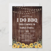 Invitation Sunflower I Do BBQ Couple Fiançailles de douche (Devant)