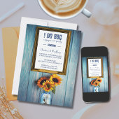 Invitation Sunflower Jar I DO BBQ Engagement Party