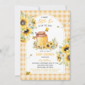 Invitation Sunflower Little Bee se trouve sur le Baby shower  (Devant)