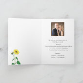 Invitation Sunflower Mason Jar Wood Rustic Photo Mariage (Intérieur)