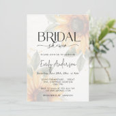 Invitation Sunflower Modern Photo Fête des mariées (Debout devant)