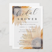 Invitation Sunflower moderne douche nuptiale (Devant / Derrière)