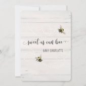 Invitation Sunflower Mommy to Bee Rose Hydrangeas Douche (Dos)