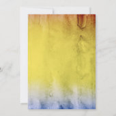 Invitation Sunflower Navy Bleu Bourgogne Rouge Anniversaire (Dos)