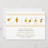 Invitation Sunflower Oh Baby Baby shower Party (Devant)