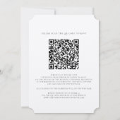 Invitation Sunflower QR Code Mariage tout-en-un (Dos)