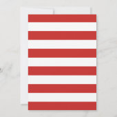 Invitation Sunflower Red Stripe Gradupe Party (Dos)