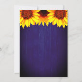 Invitation Sunflower Rustic Wood Graduation Party (Dos)