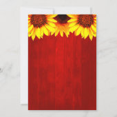 Invitation Sunflower Rustic Wood Graduation Party (Dos)