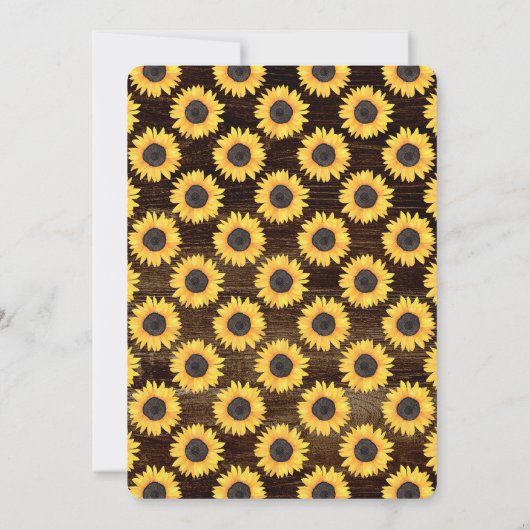 Invitation Sunflower String Lights 85th Birthday Party Invit (Dos)