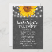 Invitation Sunflower & String Lights Bachelorte Party (Devant)