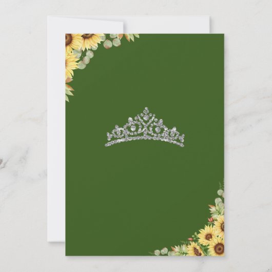 Invitation Sunflower Tiara Quinceañera (Dos)