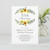 Invitation Sunflower Wreath 25e anniversaire (Debout devant)