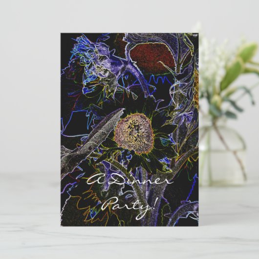 Invitation SUNFLOWERS (Debout devant)