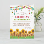 Invitation Sunflowers (Debout devant)