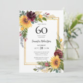 Invitation Sunflowers 60e anniversaire (Debout devant)