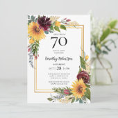 Invitation Sunflowers 70e anniversaire (Debout devant)