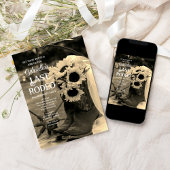 Invitation Sunflowers and Boots Dernier Rodeo Bachelorette Pa