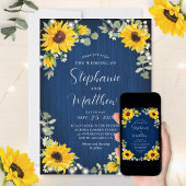 Invitation Sunflowers Babys Lumières de respiration Marine Ma