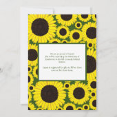 Invitation Sunflowers Country Graduation Party (Dos)