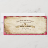 Invitation Sunflowers En vichy Check Country Pique-nique Mari (Dos)